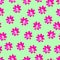 Floral seamless pattern.Â Hand painted daisy plum.
